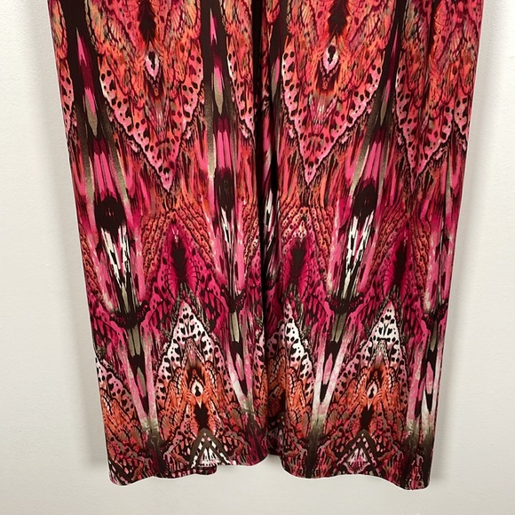 Chico's Women 2L Sleeveless Slinky V Neck Front Slit Stretch Pullover Maxi Dress - Picture 2 of 11